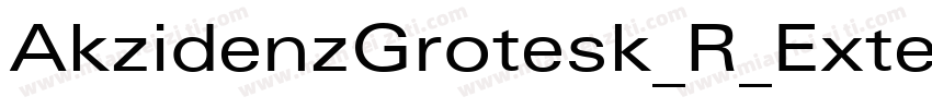 AkzidenzGrotesk_R_Extended_Regular字体转换