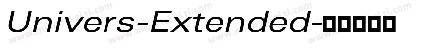 Univers-Extended字体转换