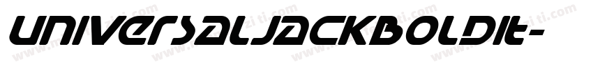 UniversalJackBoldIt字体转换