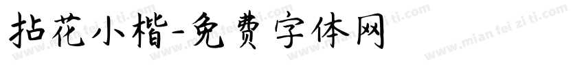 拈花小楷字体转换