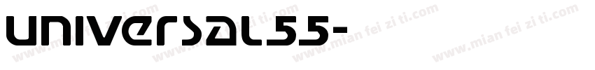 Universal55字体转换