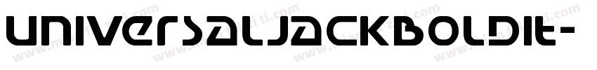 UniversalJackBoldIt字体转换
