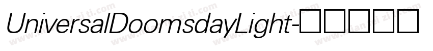 UniversalDoomsdayLight字体转换