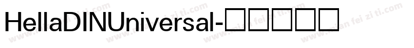 HellaDINUniversal字体转换