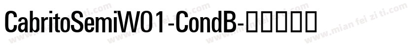 CabritoSemiW01-CondB字体转换