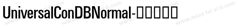 UniversalConDBNormal字体转换