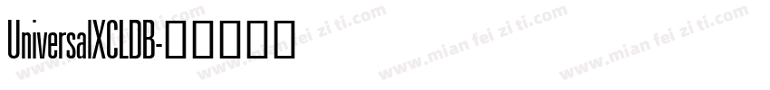 UniversalXCLDB字体转换