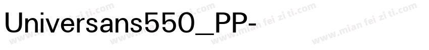 Universans550_PP字体转换