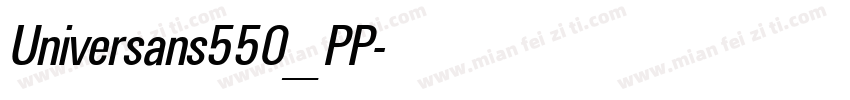 Universans550_PP字体转换