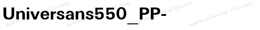 Universans550_PP字体转换
