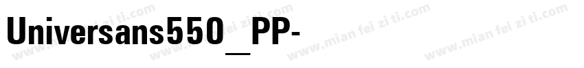Universans550_PP字体转换