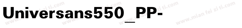 Universans550_PP字体转换