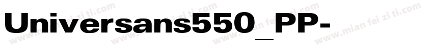 Universans550_PP字体转换