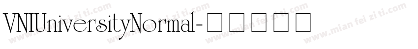 VNIUniversityNormal字体转换