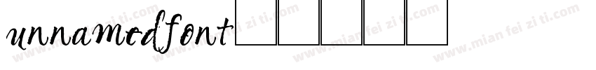 unnamedfont字体转换