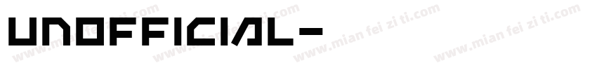 Unofficial字体转换