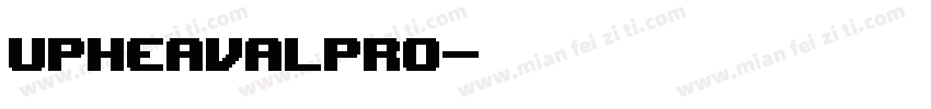 UpheavalPro字体转换
