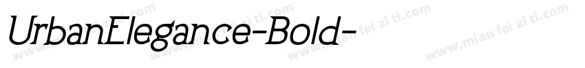 UrbanElegance-Bold字体转换