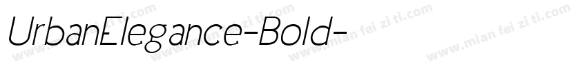 UrbanElegance-Bold字体转换