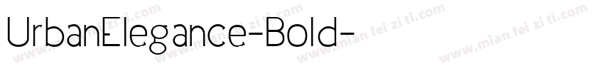 UrbanElegance-Bold字体转换