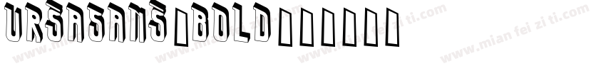 UrsaSans-Bold字体转换