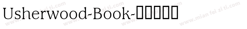 Usherwood-Book字体转换