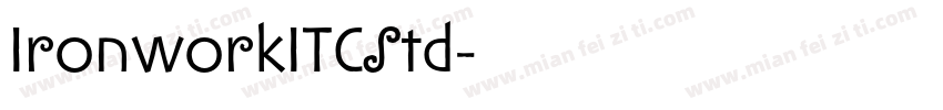 IronworkITCStd字体转换