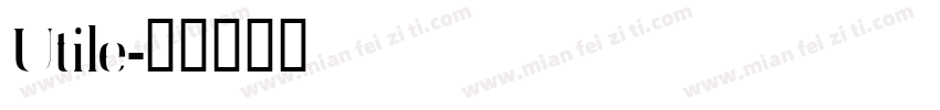 Utile字体转换
