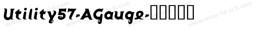Utility57-AGauge字体转换