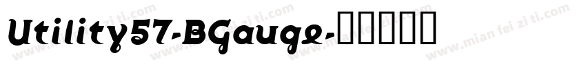 Utility57-BGauge字体转换