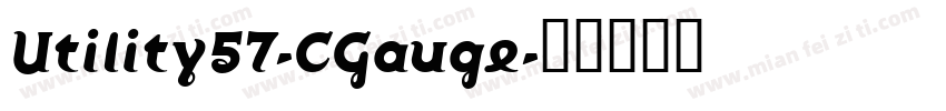 Utility57-CGauge字体转换