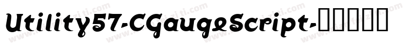 Utility57-CGaugeScript字体转换