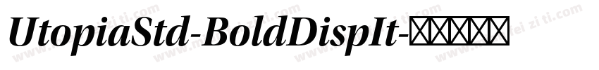 UtopiaStd-BoldDispIt字体转换