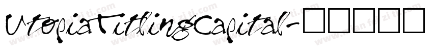 UtopiaTitlingCapital字体转换