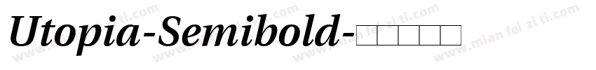 Utopia-Semibold字体转换