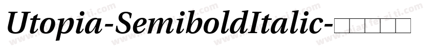 Utopia-SemiboldItalic字体转换