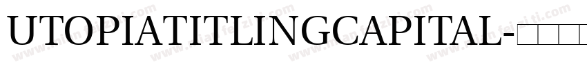 UtopiaTitlingCapital字体转换