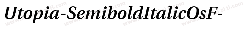 Utopia-SemiboldItalicOsF字体转换