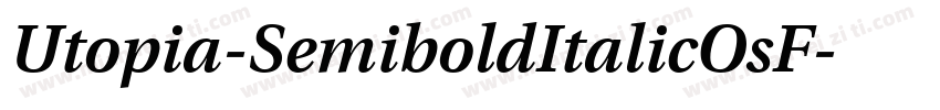 Utopia-SemiboldItalicOsF字体转换