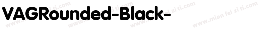 VAGRounded-Black字体转换