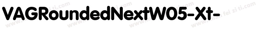 VAGRoundedNextW05-Xt字体转换