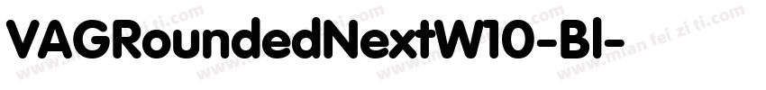 VAGRoundedNextW10-Bl字体转换