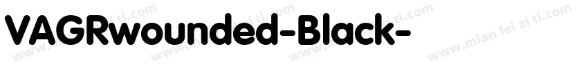 VAGRwounded-Black字体转换