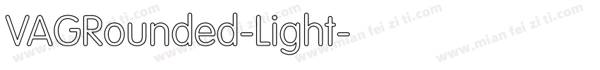 VAGRounded-Light字体转换