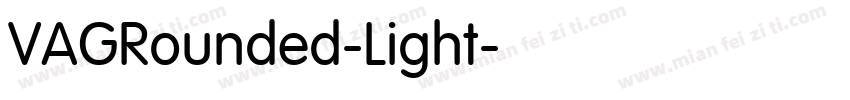 VAGRounded-Light字体转换