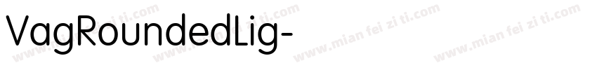 VagRoundedLig字体转换