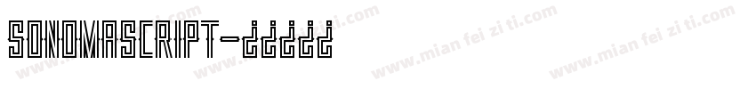 sonomascript字体转换