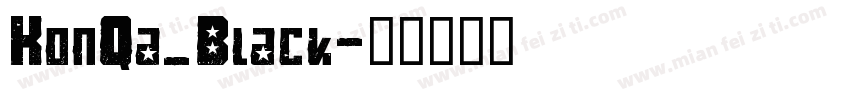 KonQa_Black字体转换