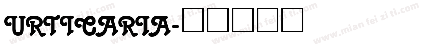 Urticaria字体转换