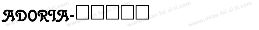 adoria字体转换